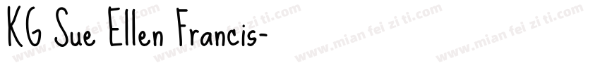 KG Sue Ellen Francis字体转换